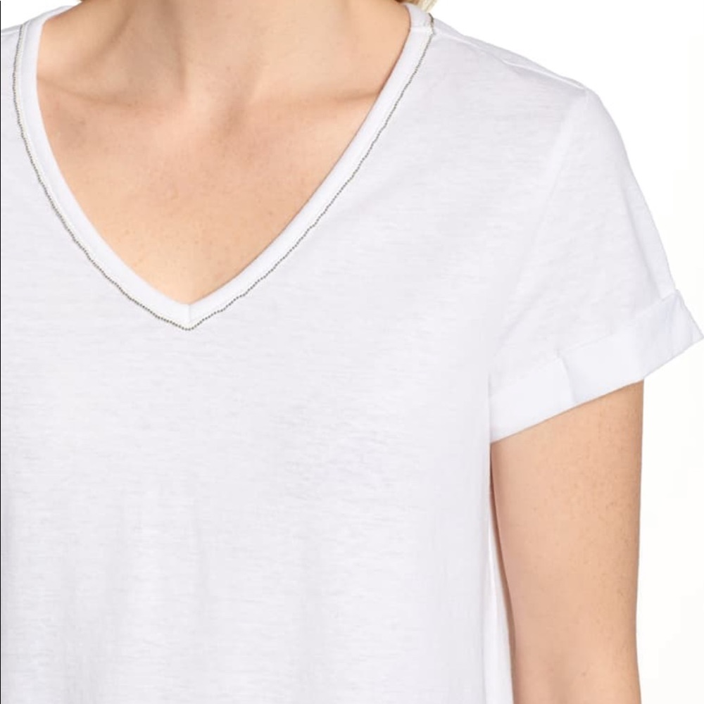 Chain Trim V-Neck Tee
WIT & WISDOM NEW - Picture 3 of 8